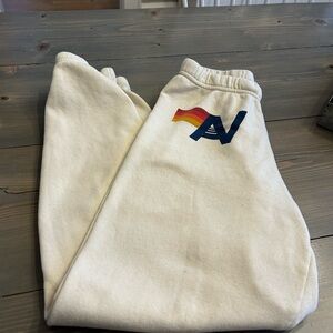 Aviator Nation cream sweatpants size XS